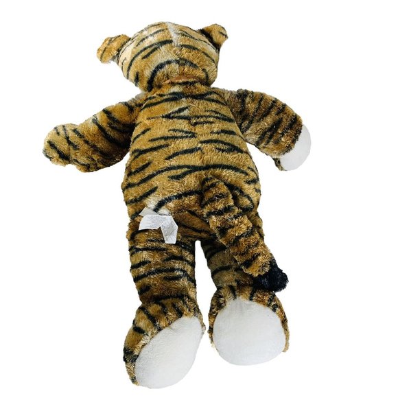 VTG Kellytoy Tiger Orange Striped Stuffed Animal 21” Plush Bow Tie Cuddle Toy - Picture 6 of 13